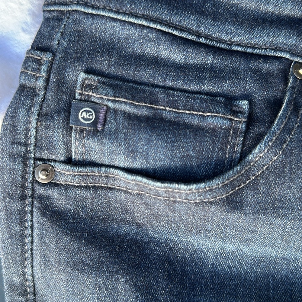 Ag Adriano Goldschmied Blue Slim Straight Jeans